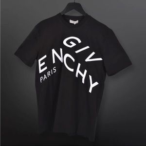 COPY - GIVENCHY Black Cotton Logo Embroidered Short Sleeve T-Shirt Small